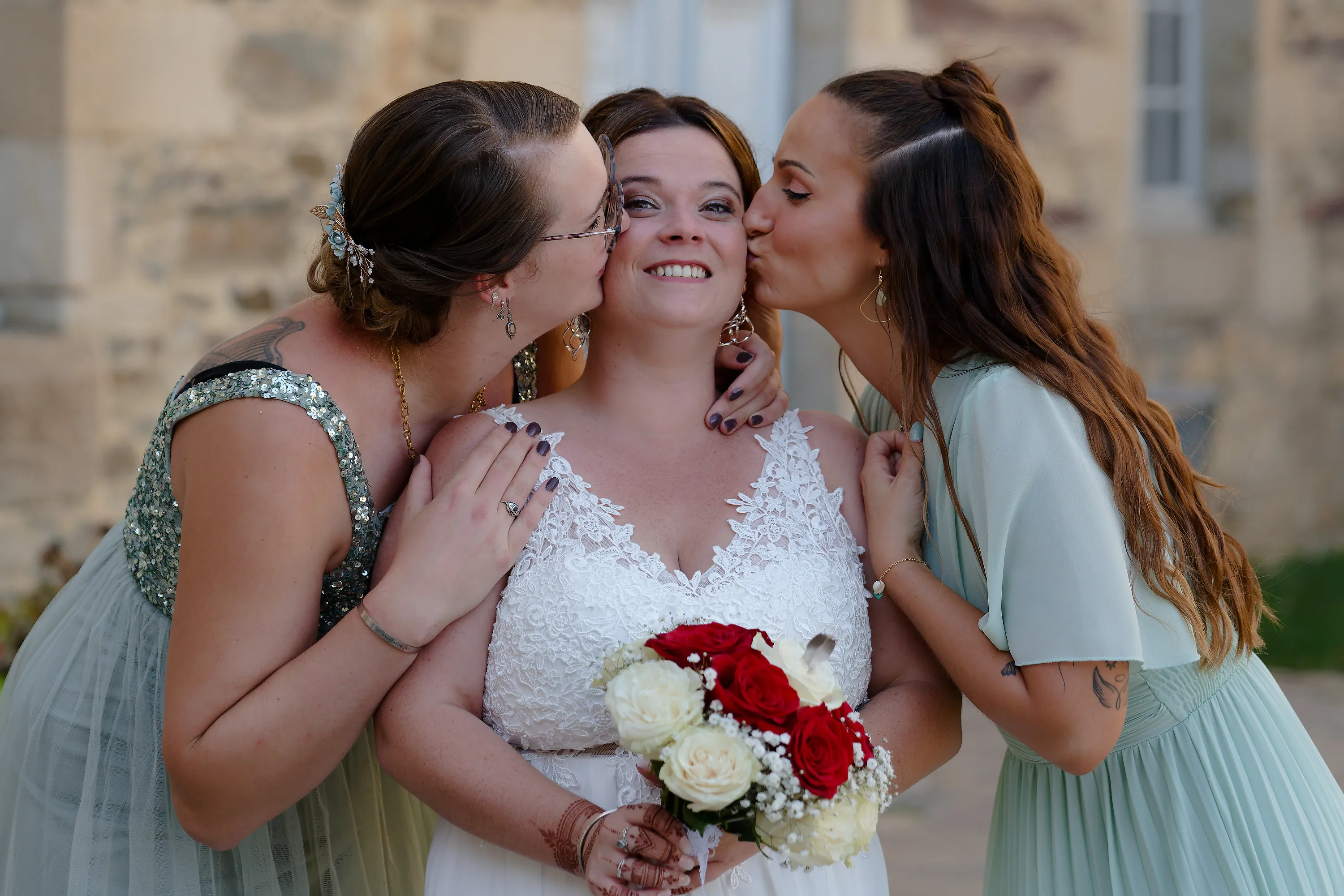 Photographie de mariage lors d'une soirée de réception